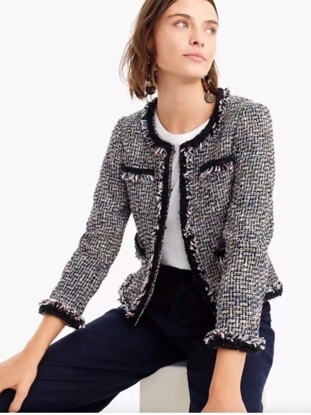 J. Crew nwt $248 new metallic lady blazer size 0